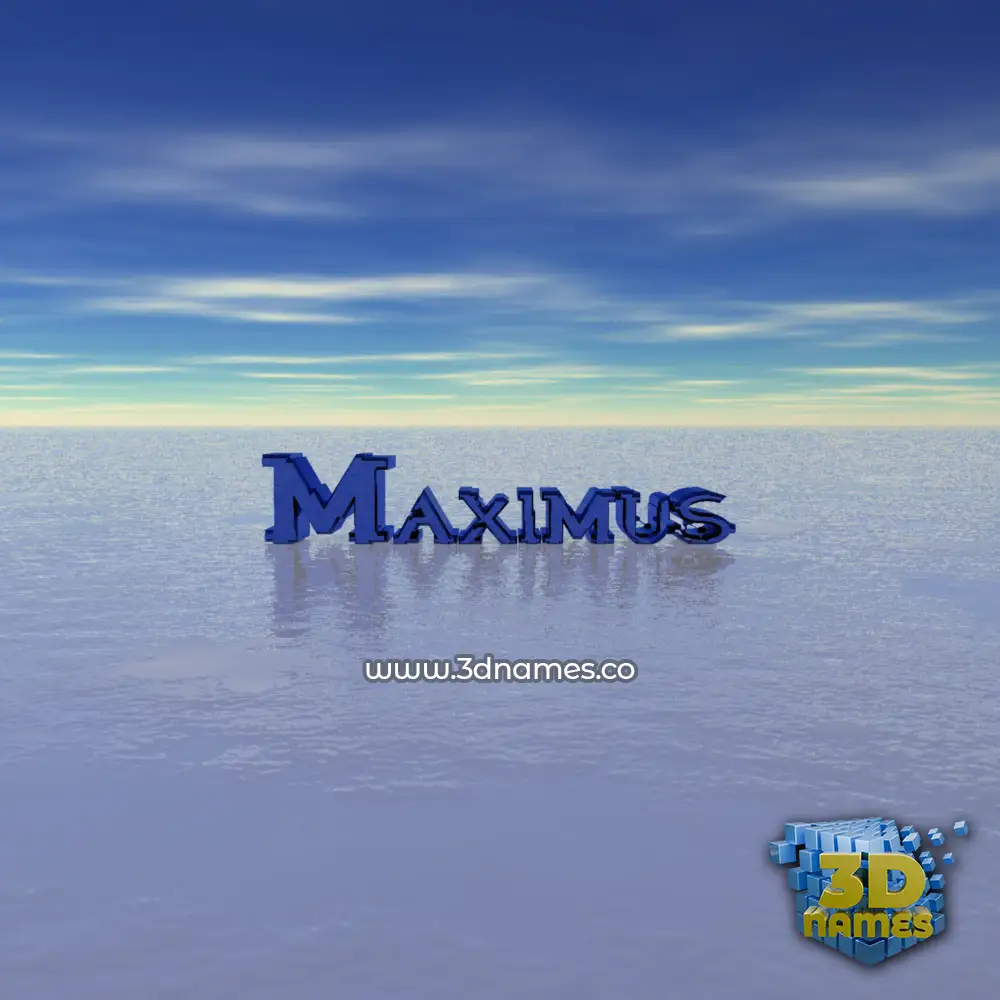maximus in Horizon style - 3D name wallpaper