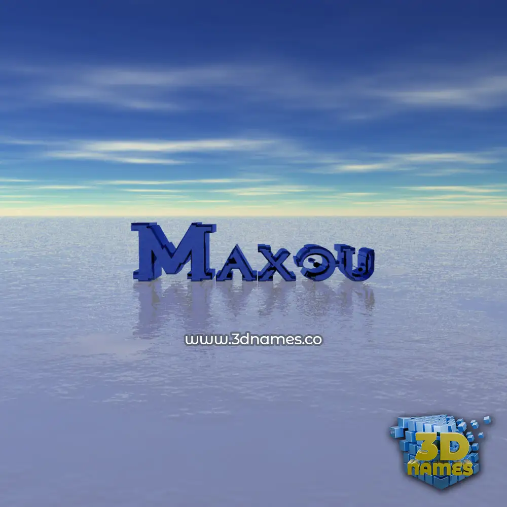 maxou in Horizon style - 3D name wallpaper