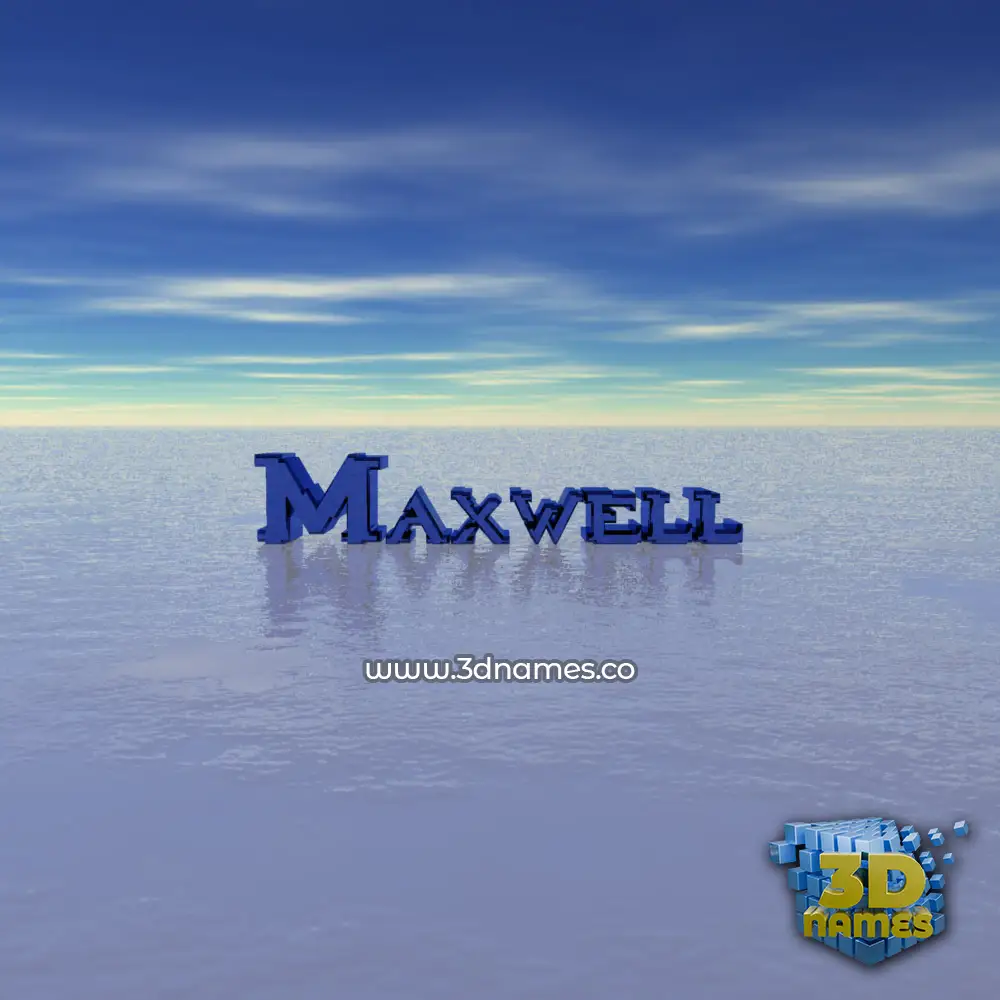 maxwell in Horizon style - 3D name wallpaper