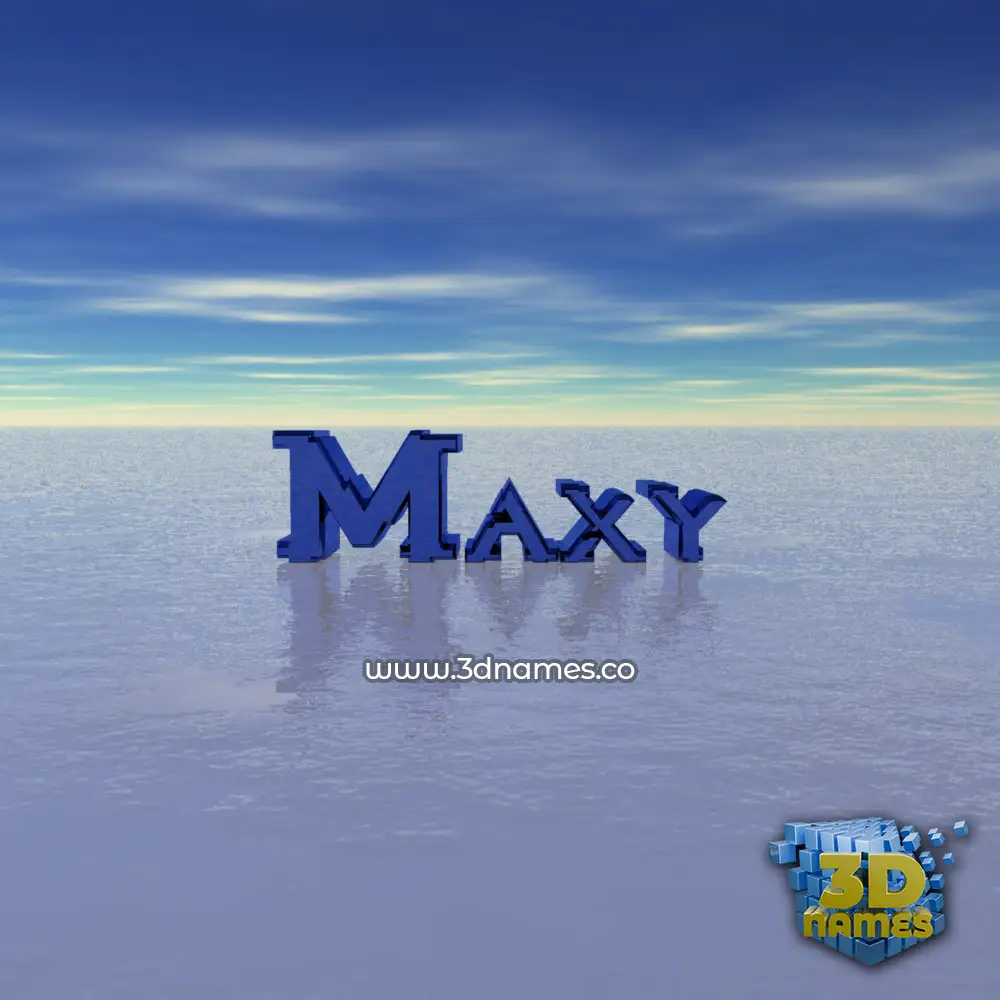 maxy in Horizon style - 3D name wallpaper