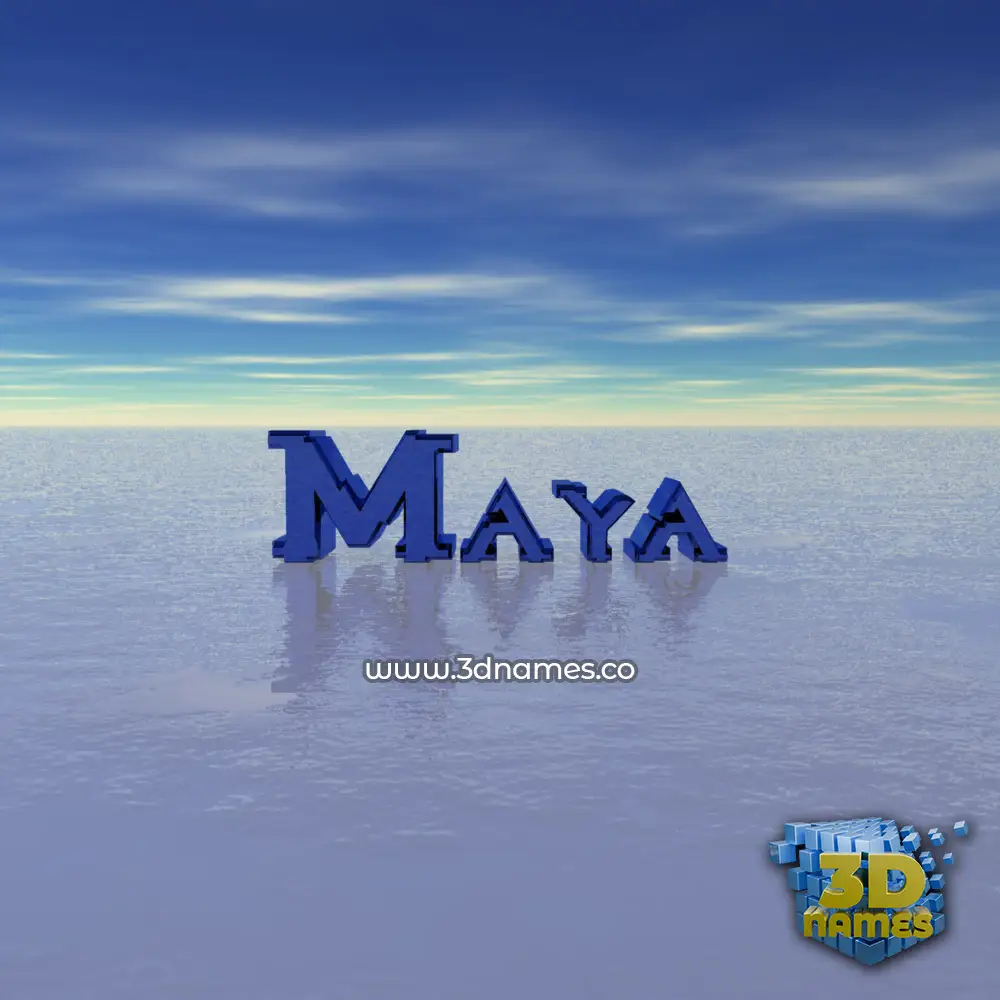 maya in Horizon style - 3D name wallpaper
