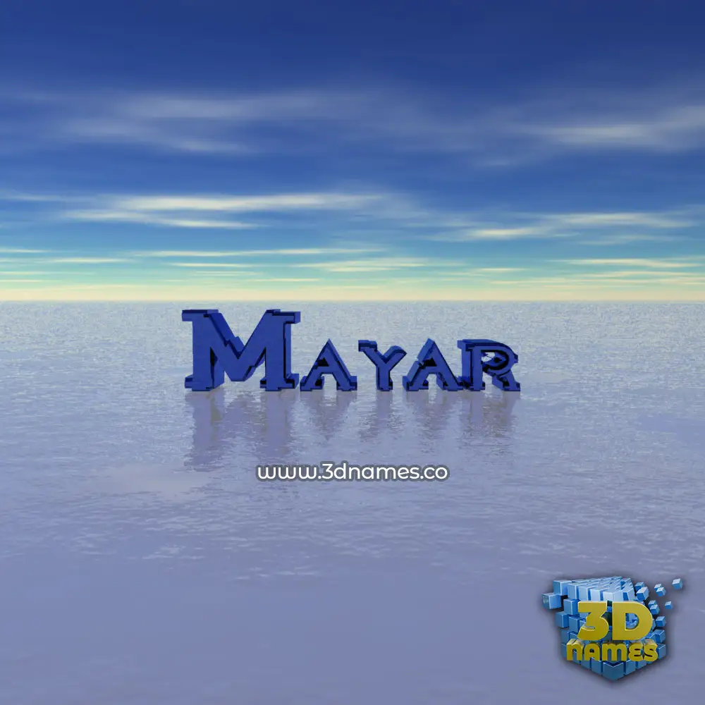 mayar in Horizon style - 3D name wallpaper