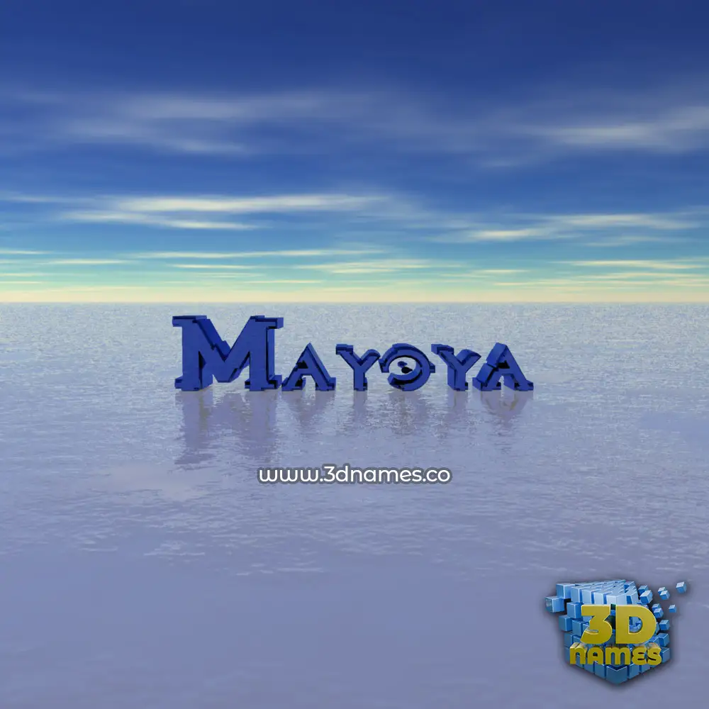 mayoya in Horizon style - 3D name wallpaper