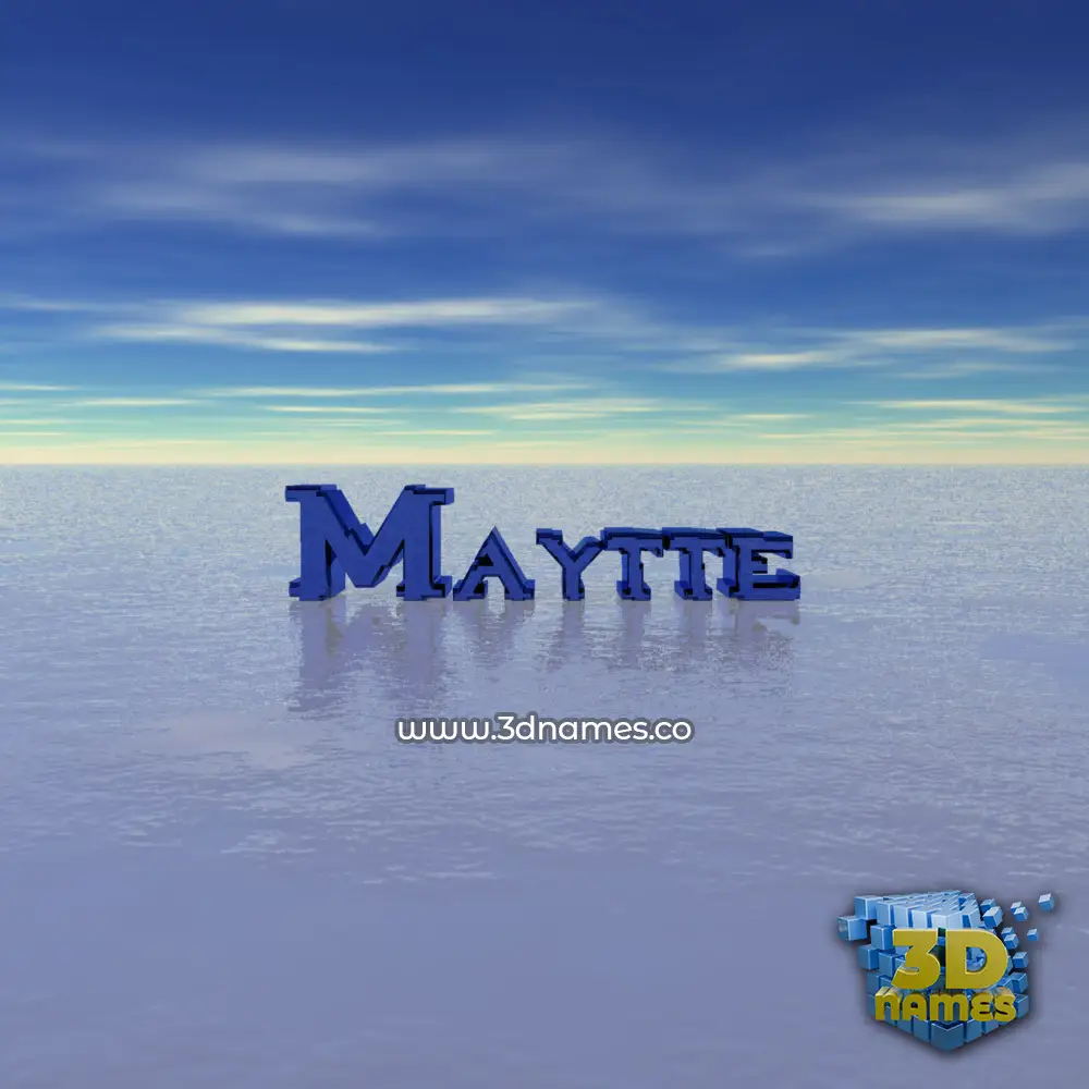 maytte in Horizon style - 3D name wallpaper