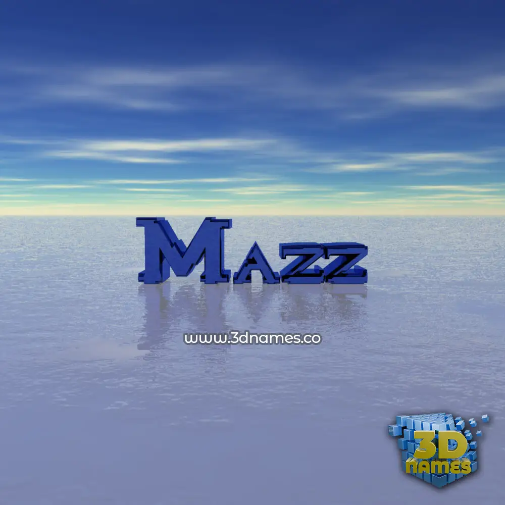mazz in Horizon style - 3D name wallpaper