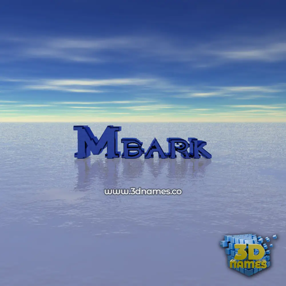 mbark in Horizon style - 3D name wallpaper