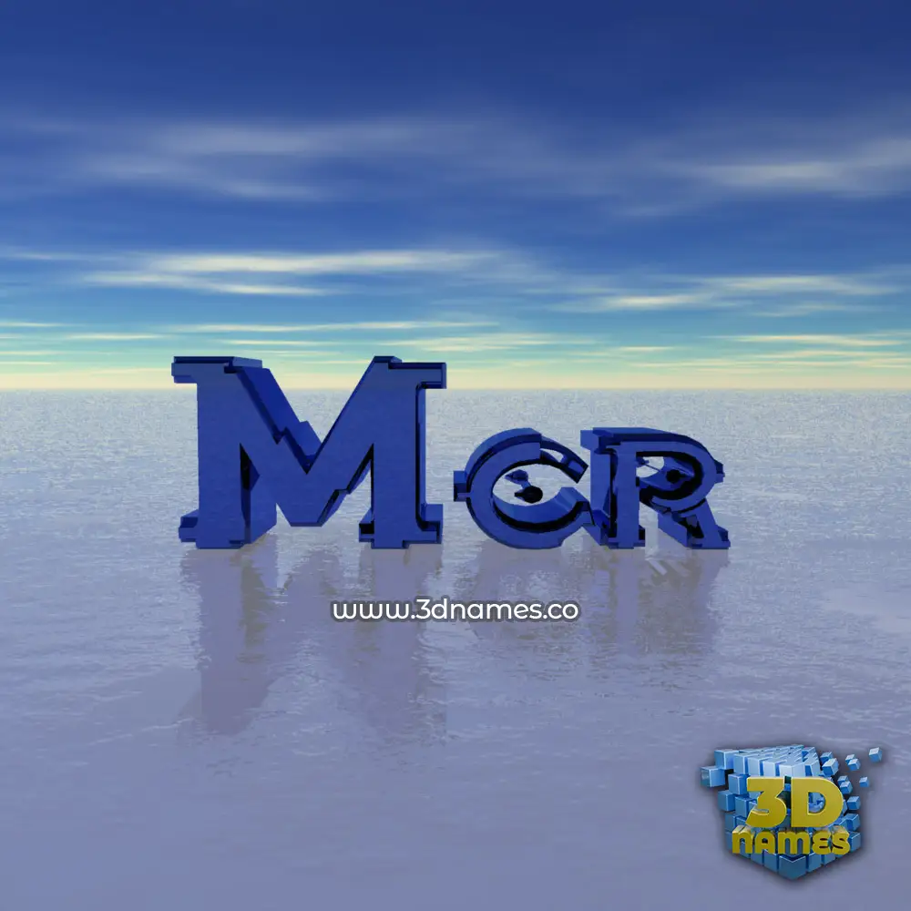 mcr in Horizon style - 3D name wallpaper