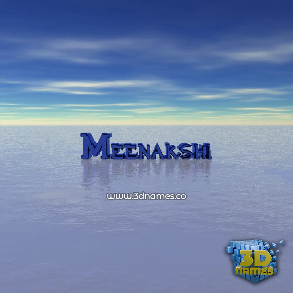 meenakshi in Horizon style - 3D name wallpaper