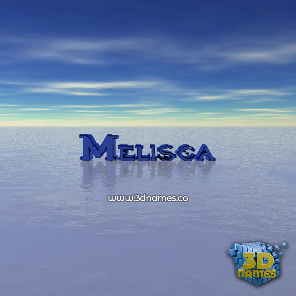 melisca in Horizon style - 3D name wallpaper