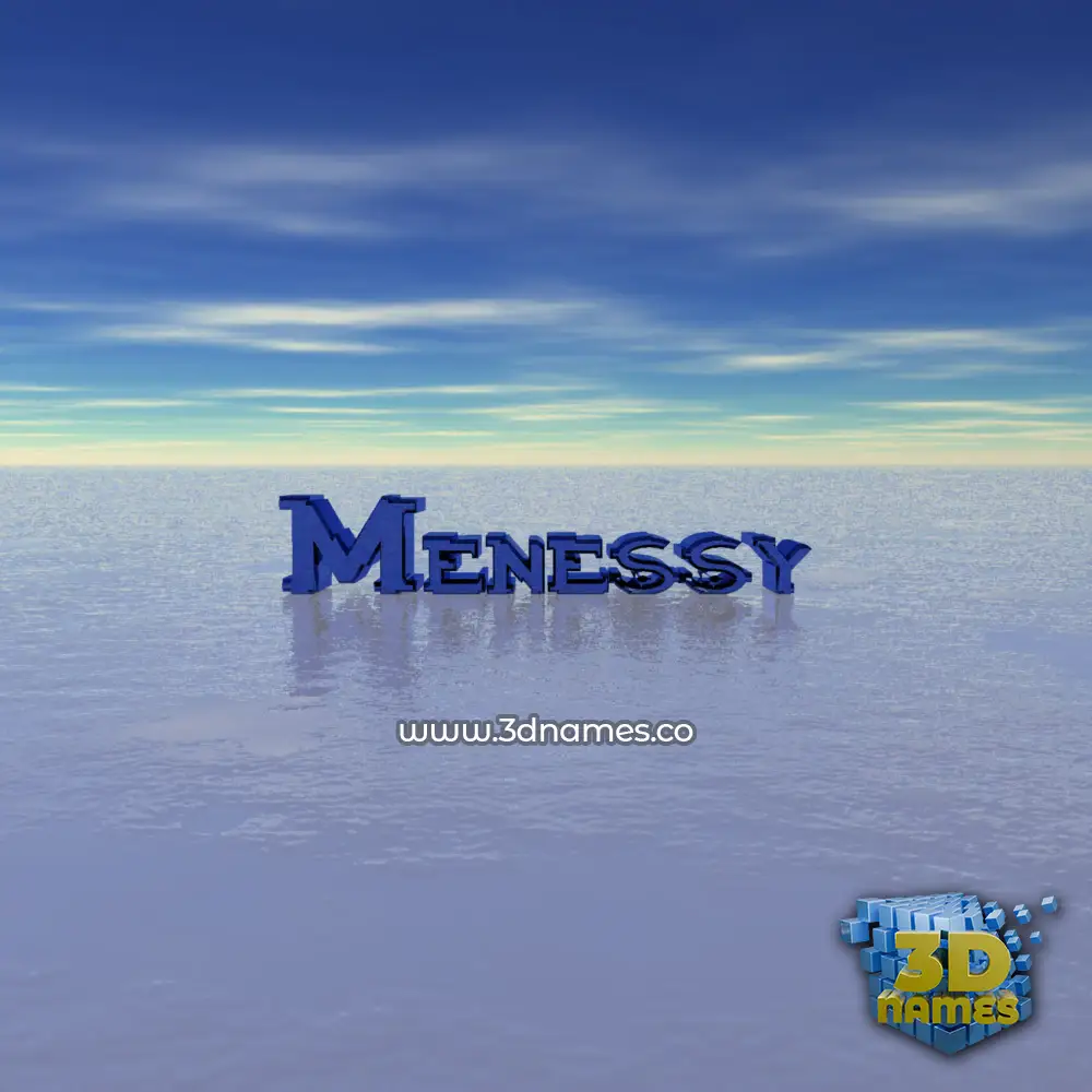 menessy in Horizon style - 3D name wallpaper