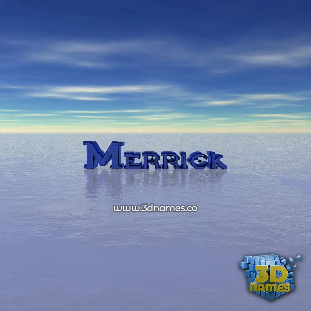 merrick in Horizon style - 3D name wallpaper