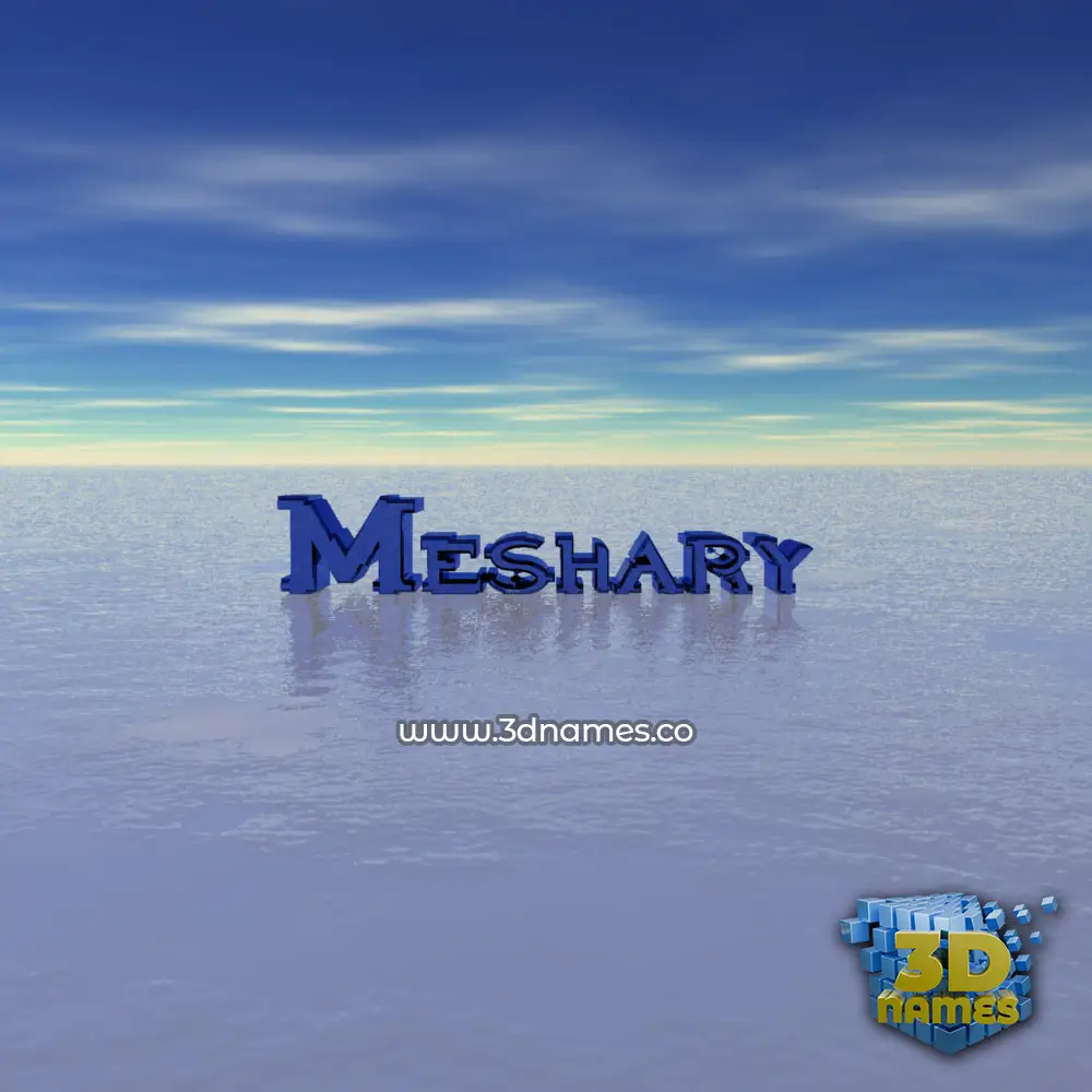 meshary in Horizon style - 3D name wallpaper