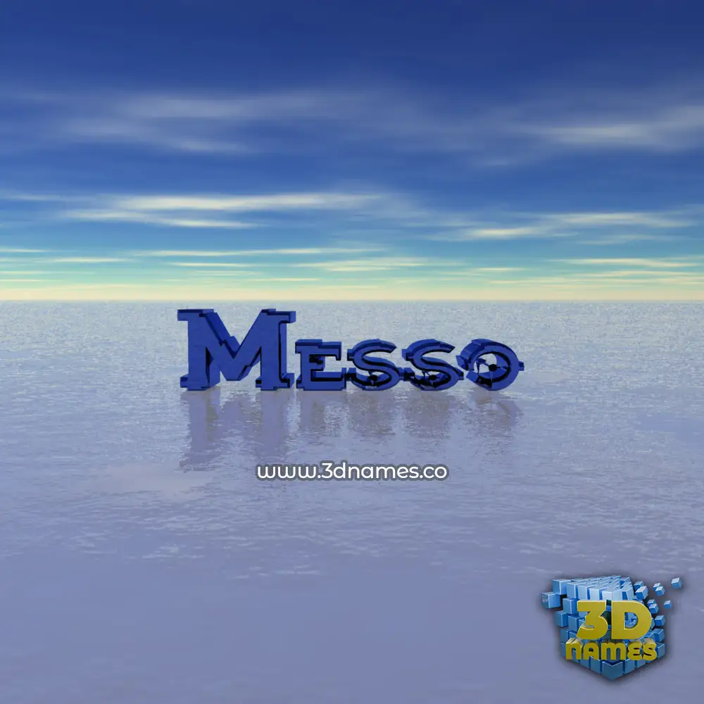 messo in Horizon style - 3D name wallpaper
