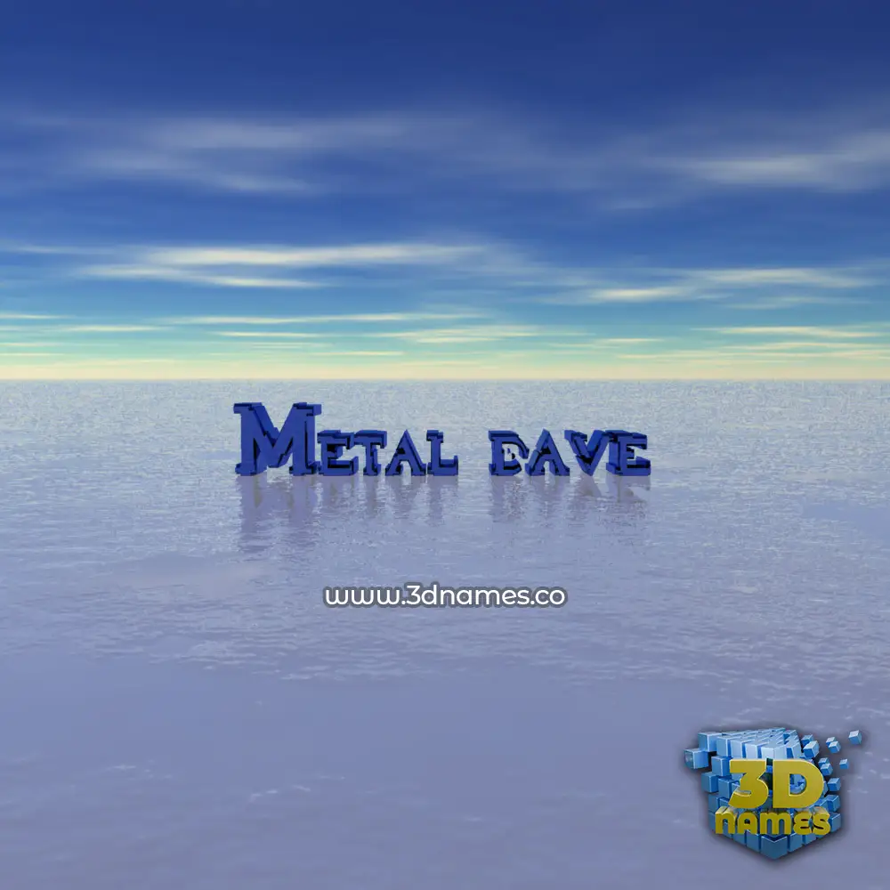 metal dave in Horizon style - 3D name wallpaper