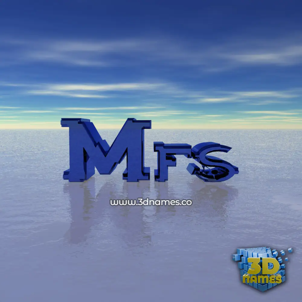 mfs in Horizon style - 3D name wallpaper