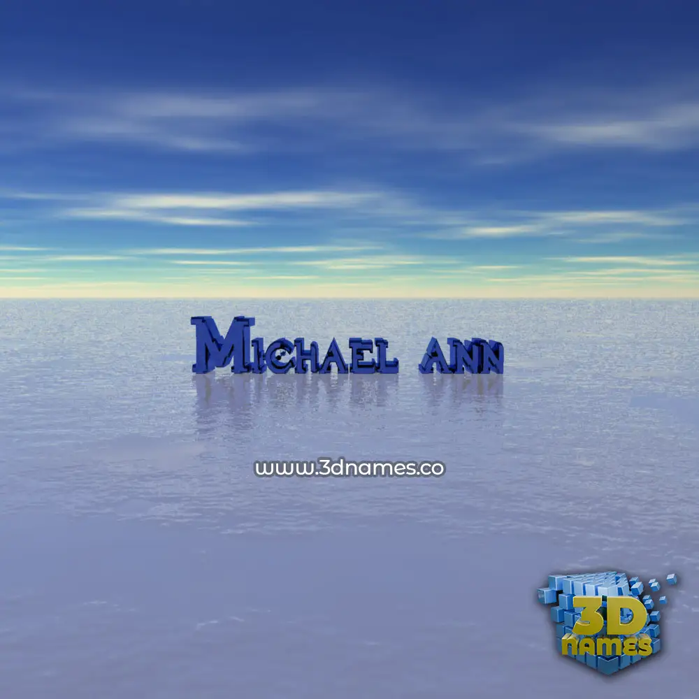michael ann in Horizon style - 3D name wallpaper