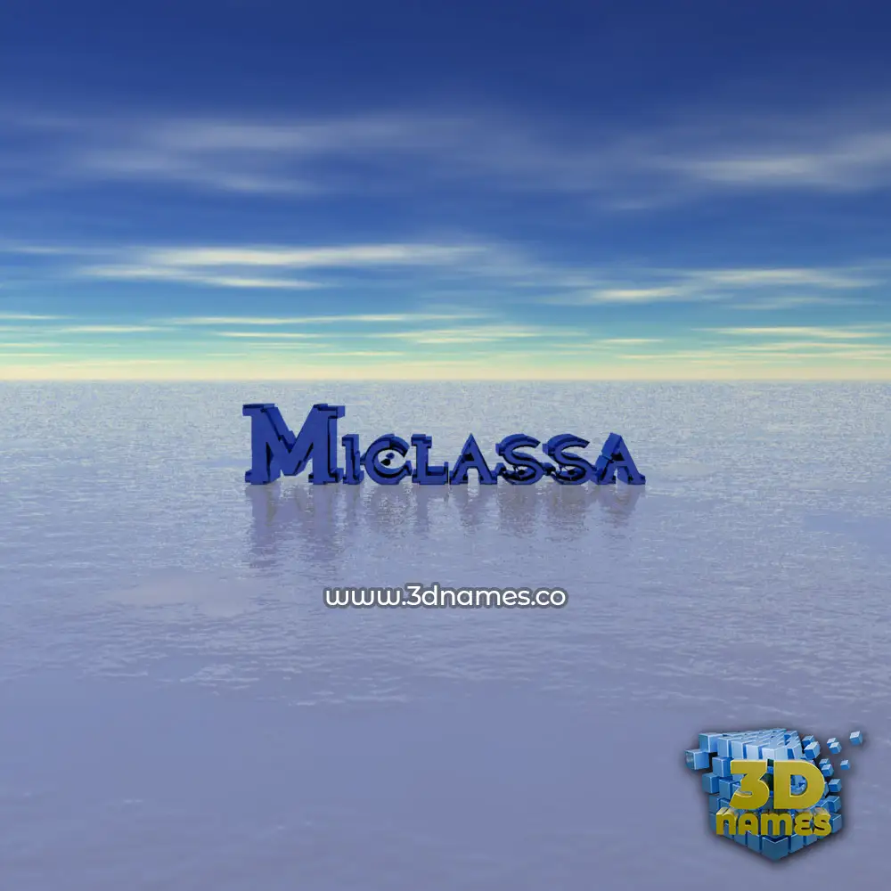 miclassa in Horizon style - 3D name wallpaper