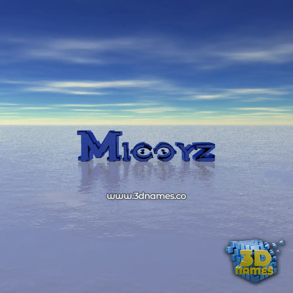 micoyz in Horizon style - 3D name wallpaper