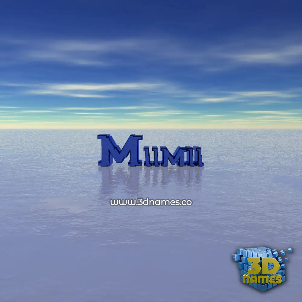 miimii in Horizon style - 3D name wallpaper