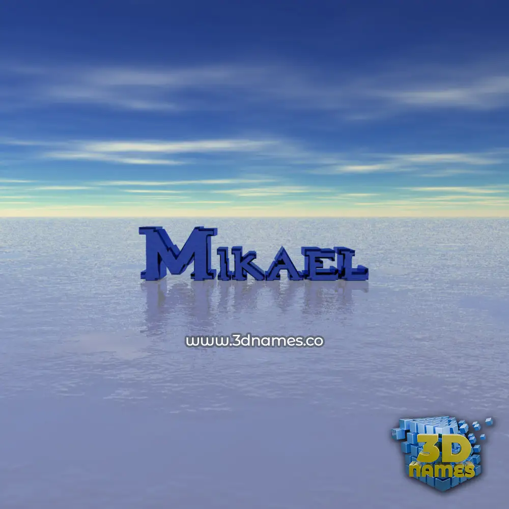 mikael in Horizon style - 3D name wallpaper