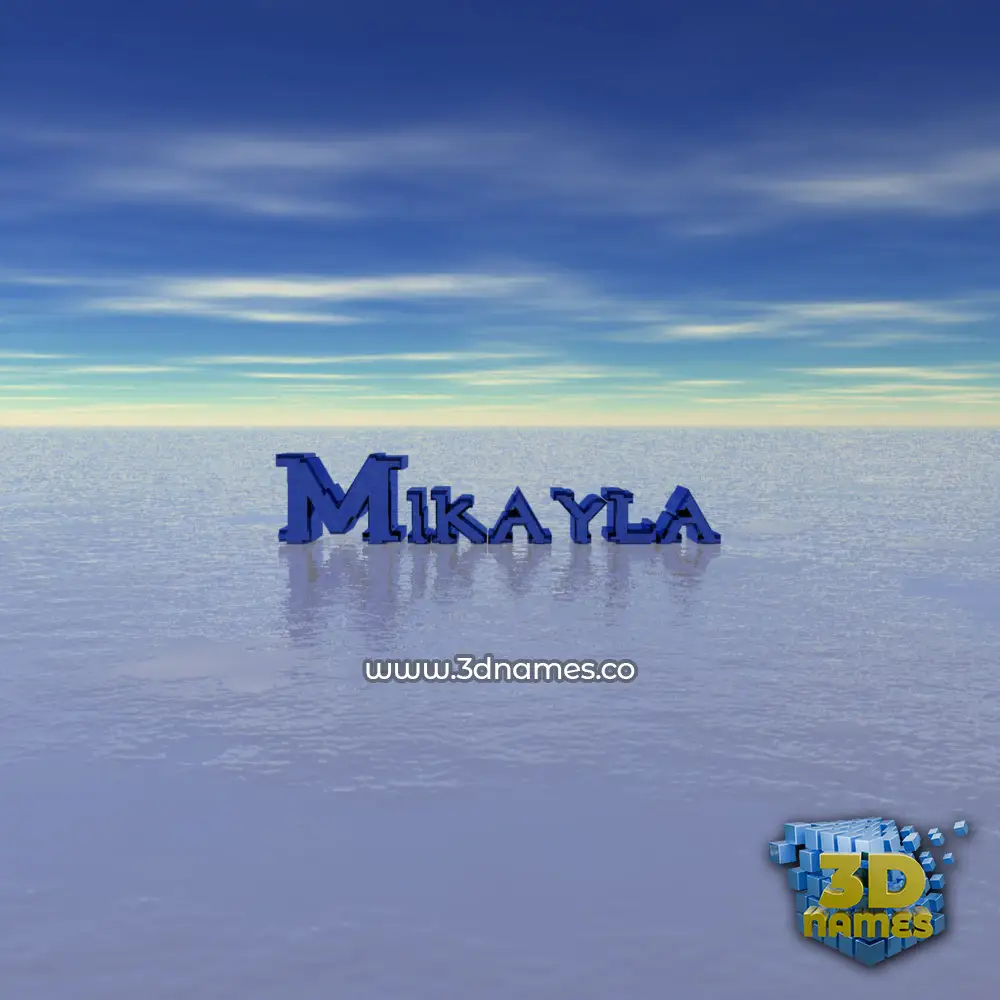 mikayla in Horizon style - 3D name wallpaper