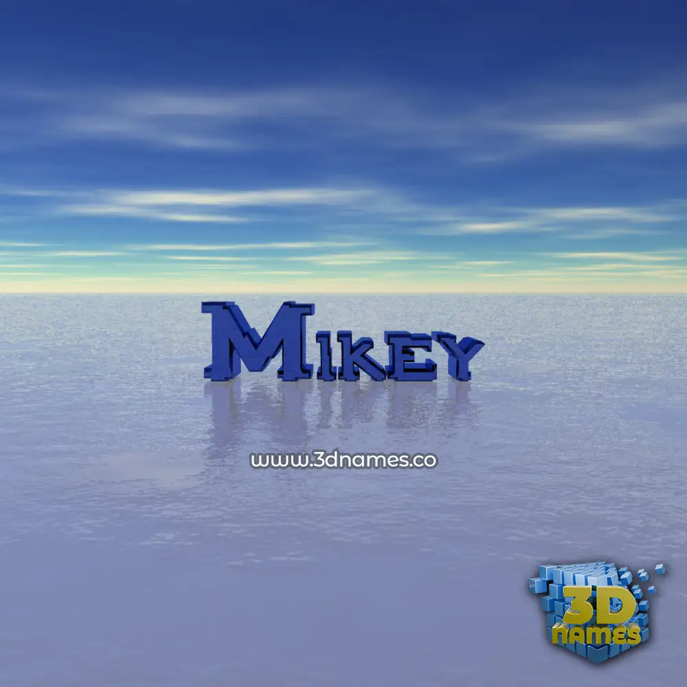 mikey in Horizon style - 3D name wallpaper