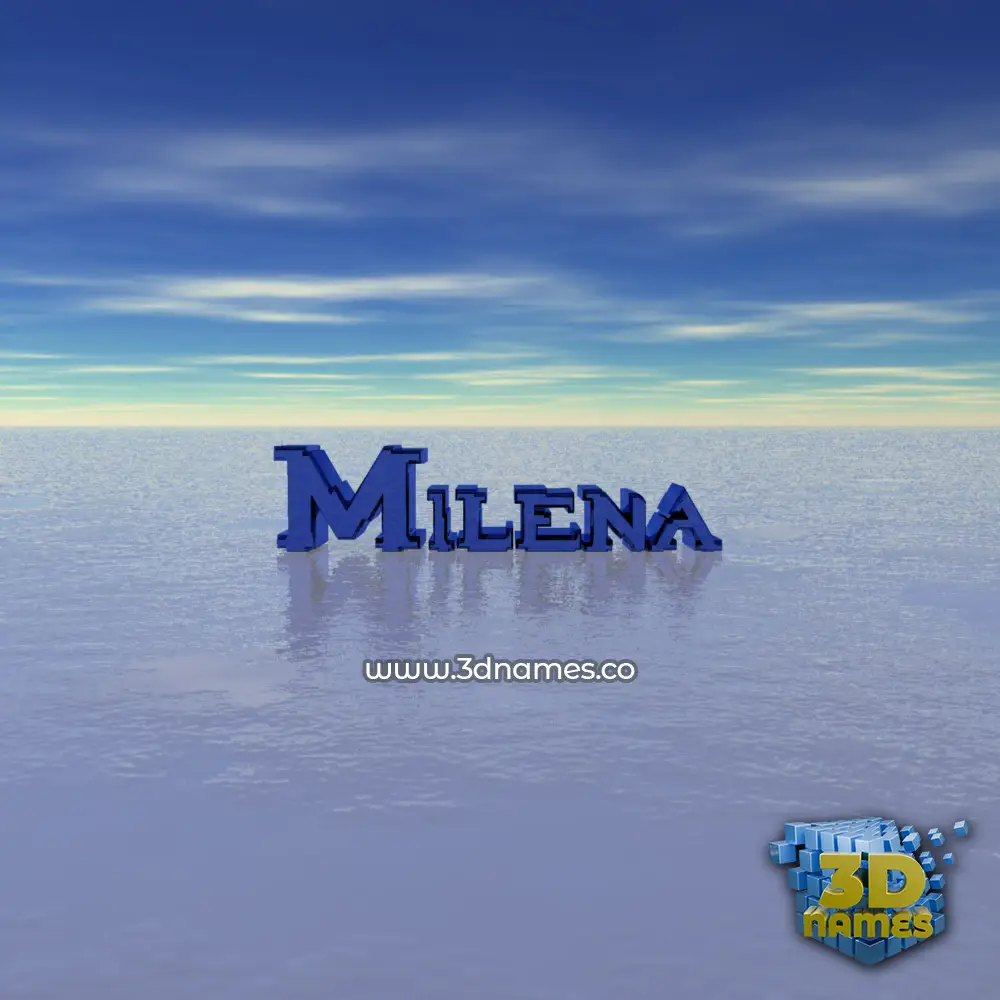 milena in Horizon style - 3D name wallpaper