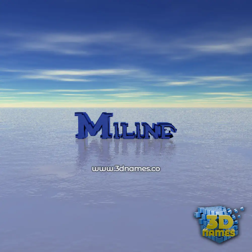 milind in Horizon style - 3D name wallpaper