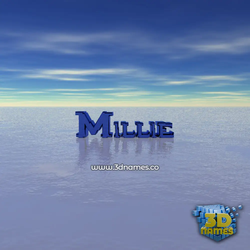 millie in Horizon style - 3D name wallpaper