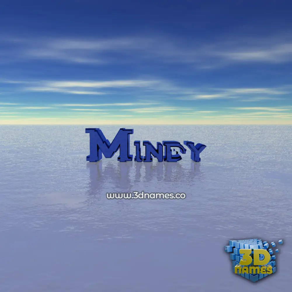 mindy in Horizon style - 3D name wallpaper
