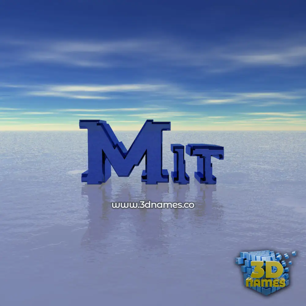 mit in Horizon style - 3D name wallpaper