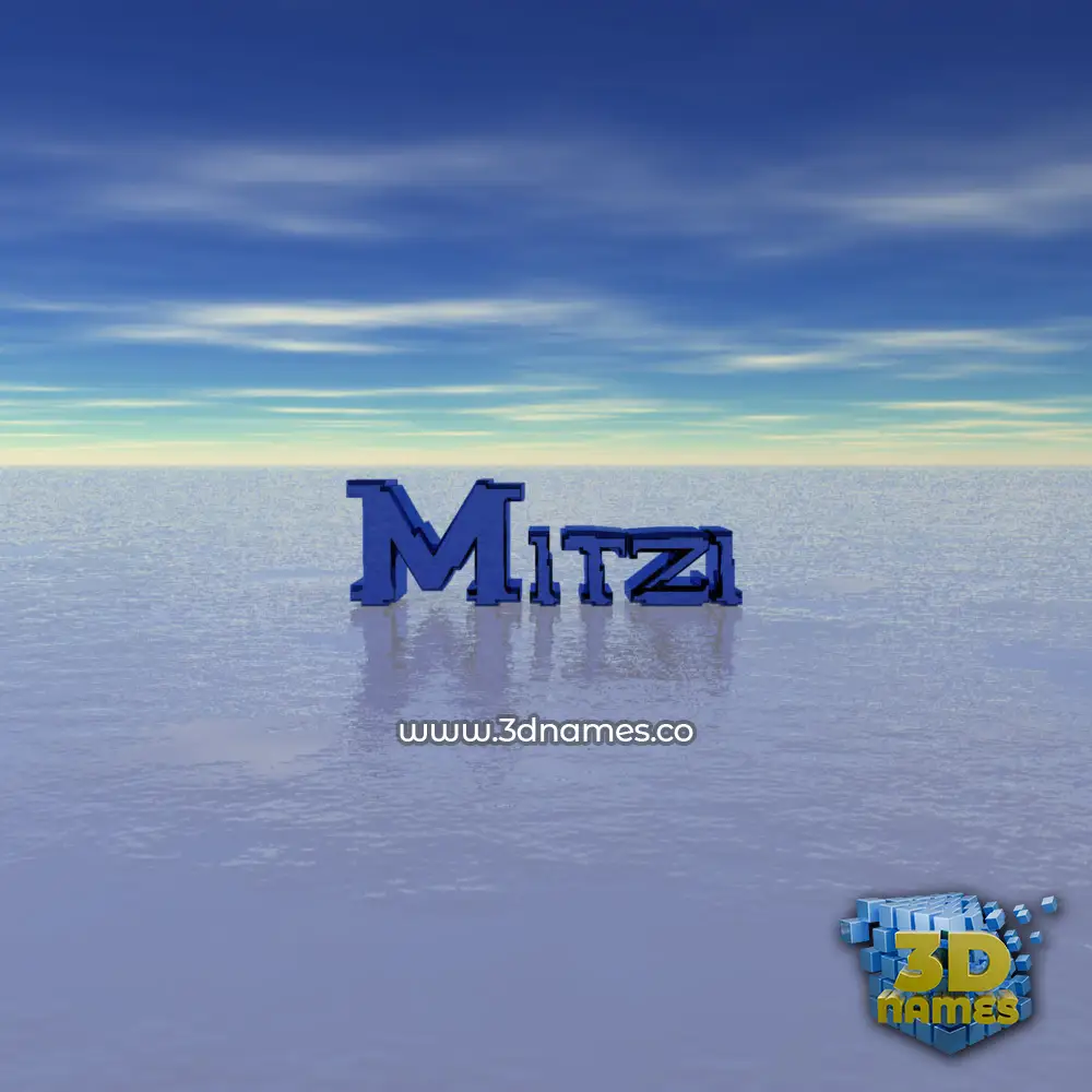 mitzi in Horizon style - 3D name wallpaper