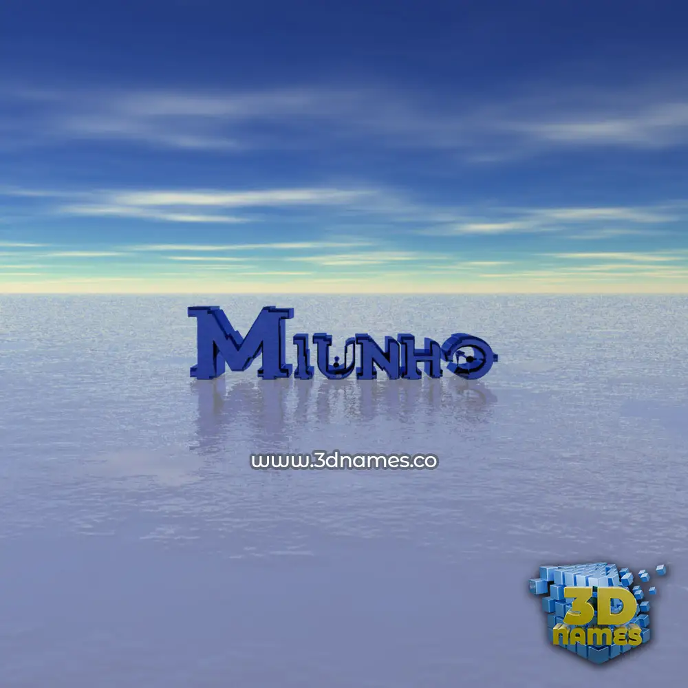 miunho in Horizon style - 3D name wallpaper