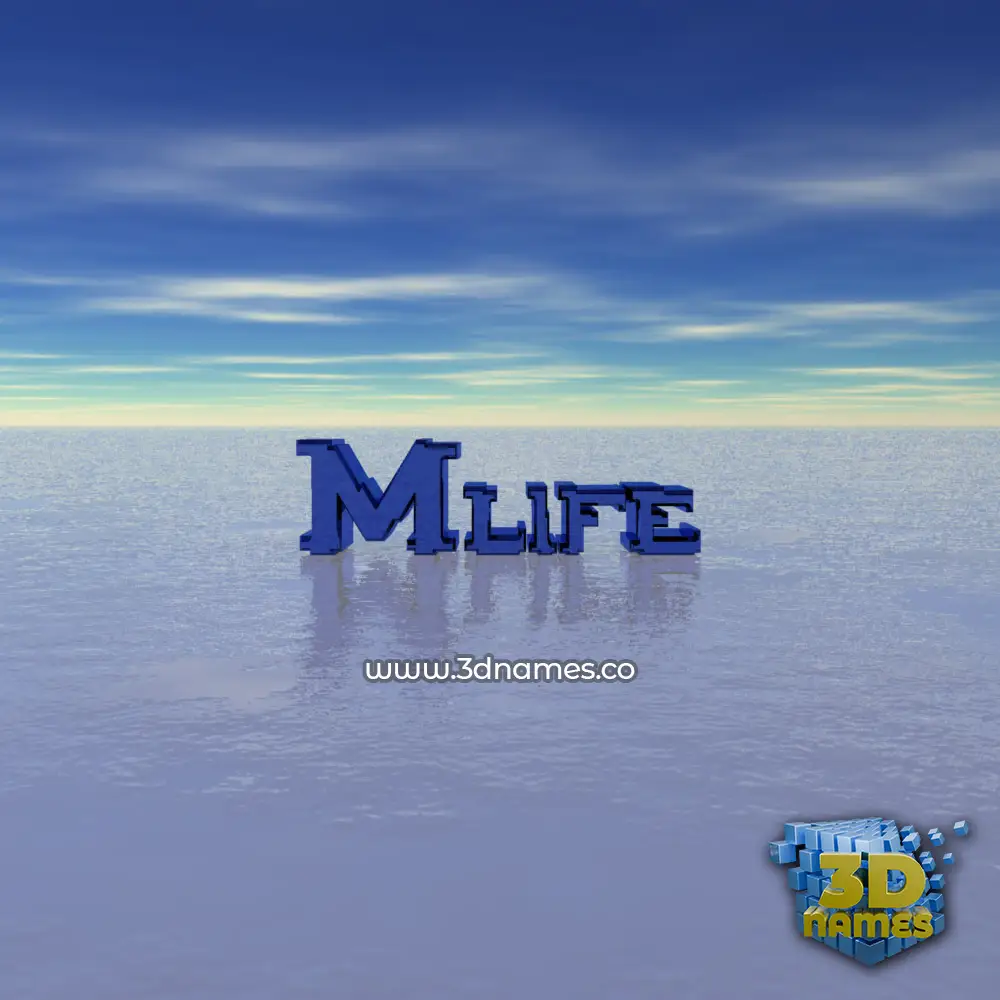 mlife in Horizon style - 3D name wallpaper