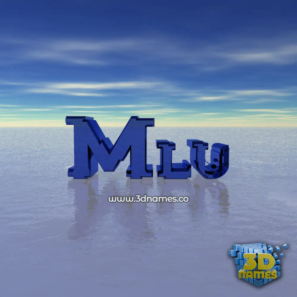 mlu in Horizon style - 3D name wallpaper