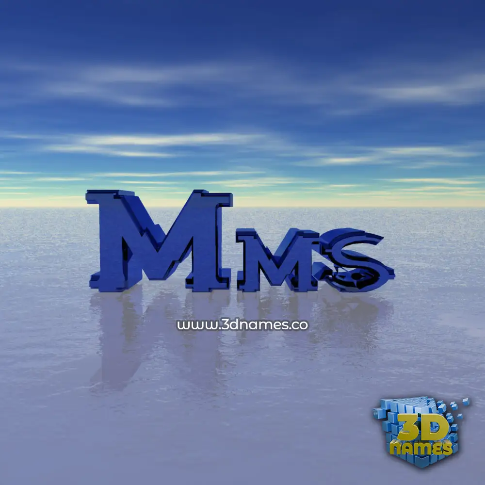 mms in Horizon style - 3D name wallpaper