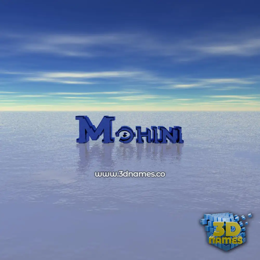 mohini in Horizon style - 3D name wallpaper