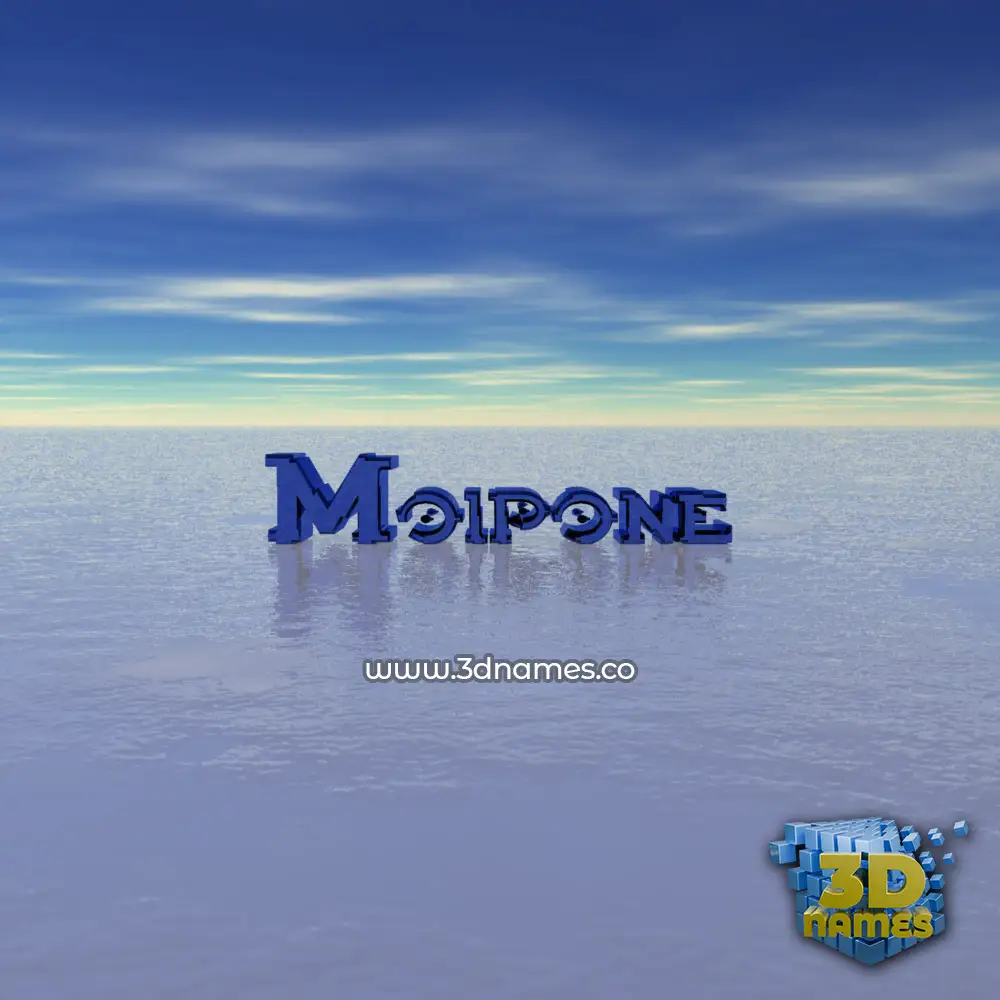 moipone in Horizon style - 3D name wallpaper