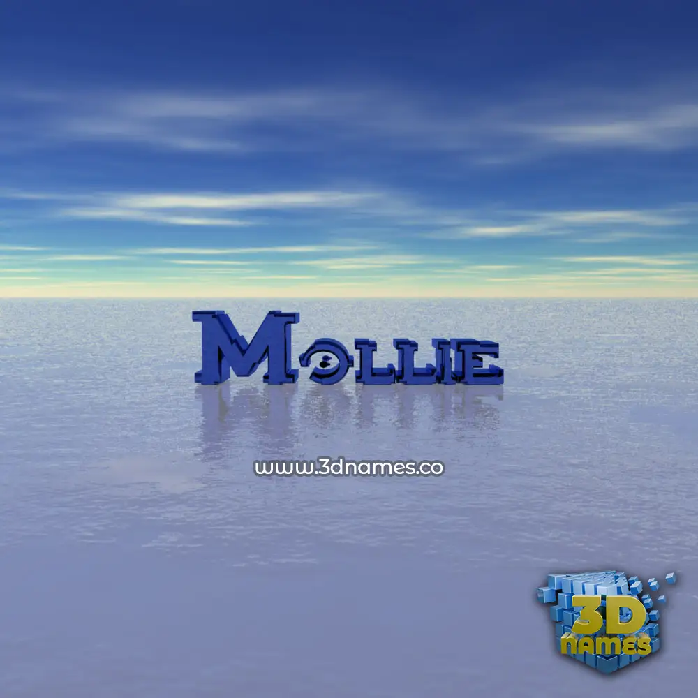 mollie in Horizon style - 3D name wallpaper