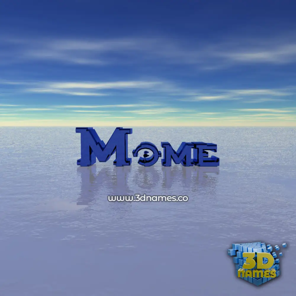 mome in Horizon style - 3D name wallpaper