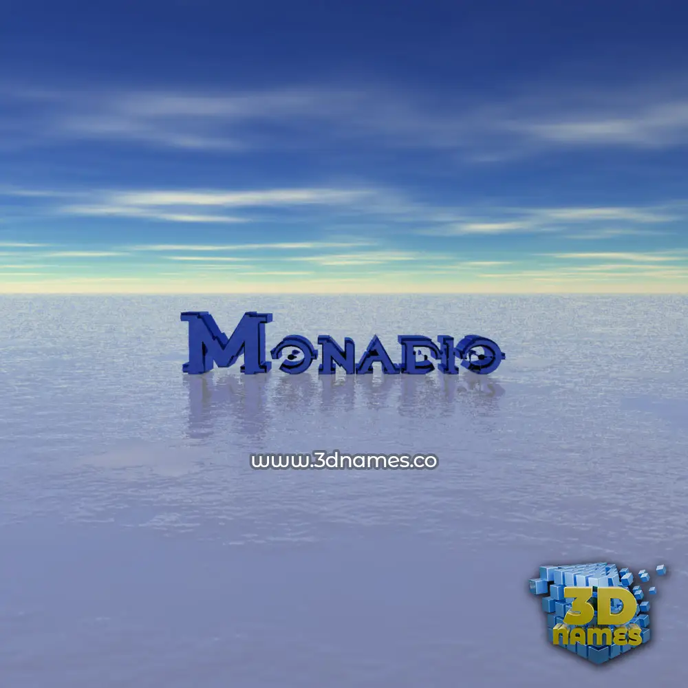 monadio in Horizon style - 3D name wallpaper
