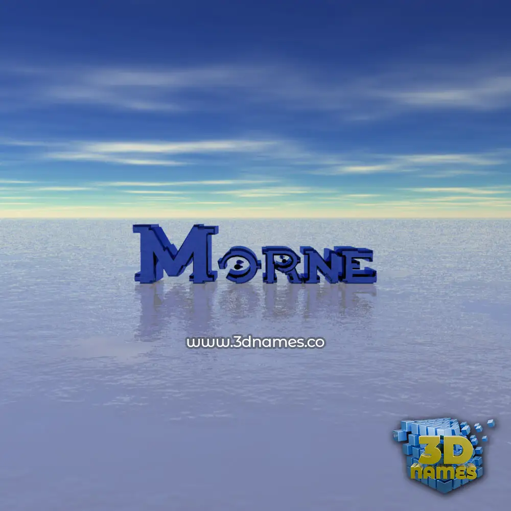 morne in Horizon style - 3D name wallpaper