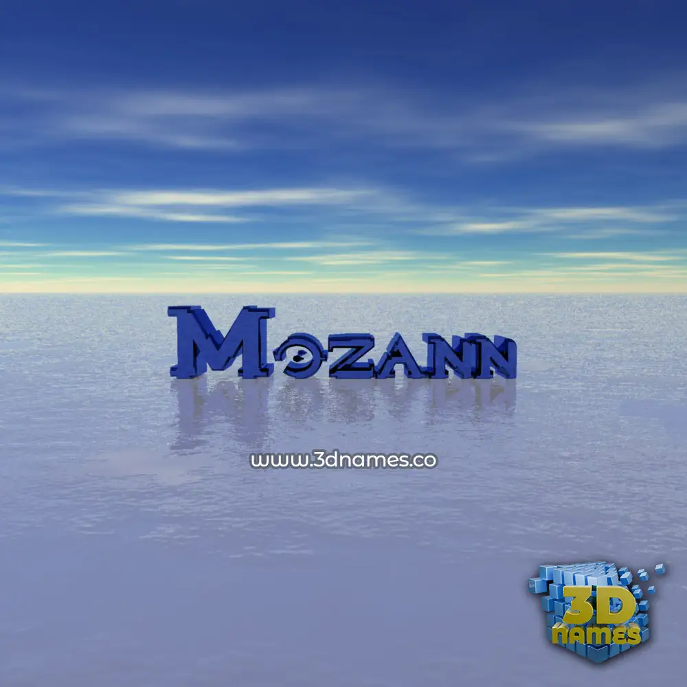 mozann in Horizon style - 3D name wallpaper