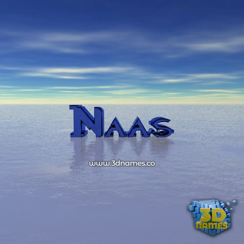 naas in Horizon style - 3D name wallpaper
