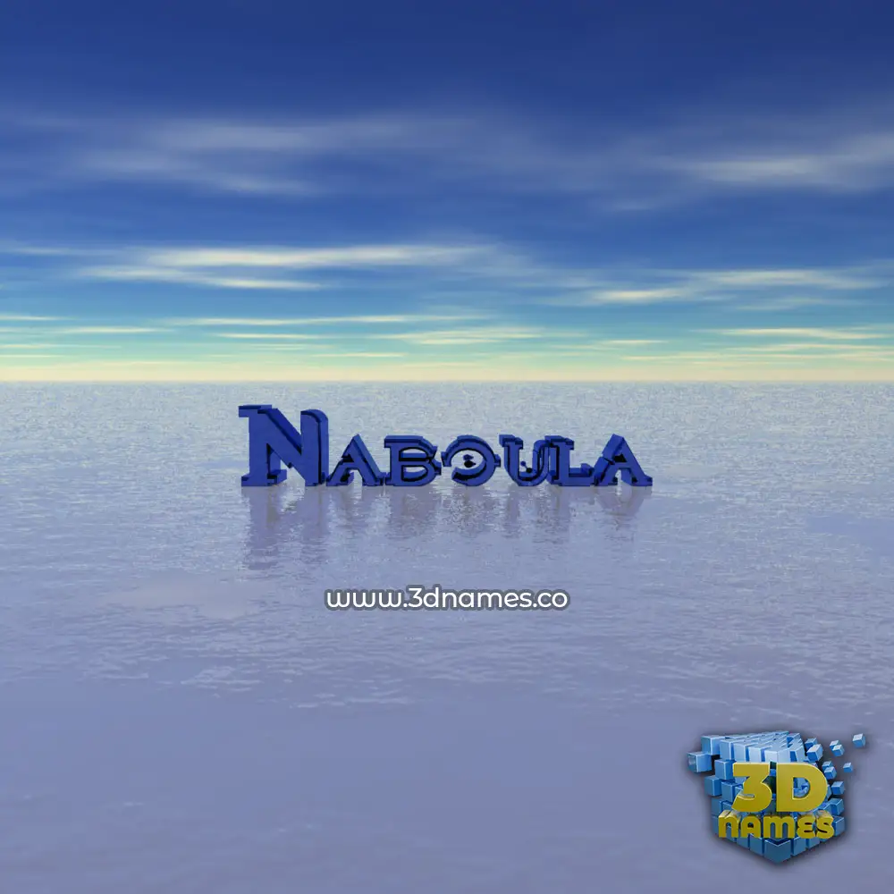 naboula in Horizon style - 3D name wallpaper
