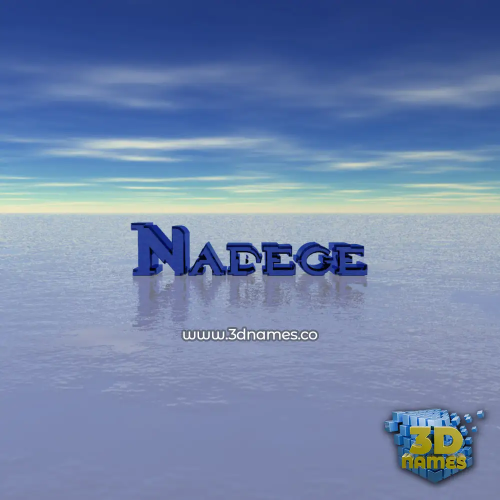 nadege in Horizon style - 3D name wallpaper