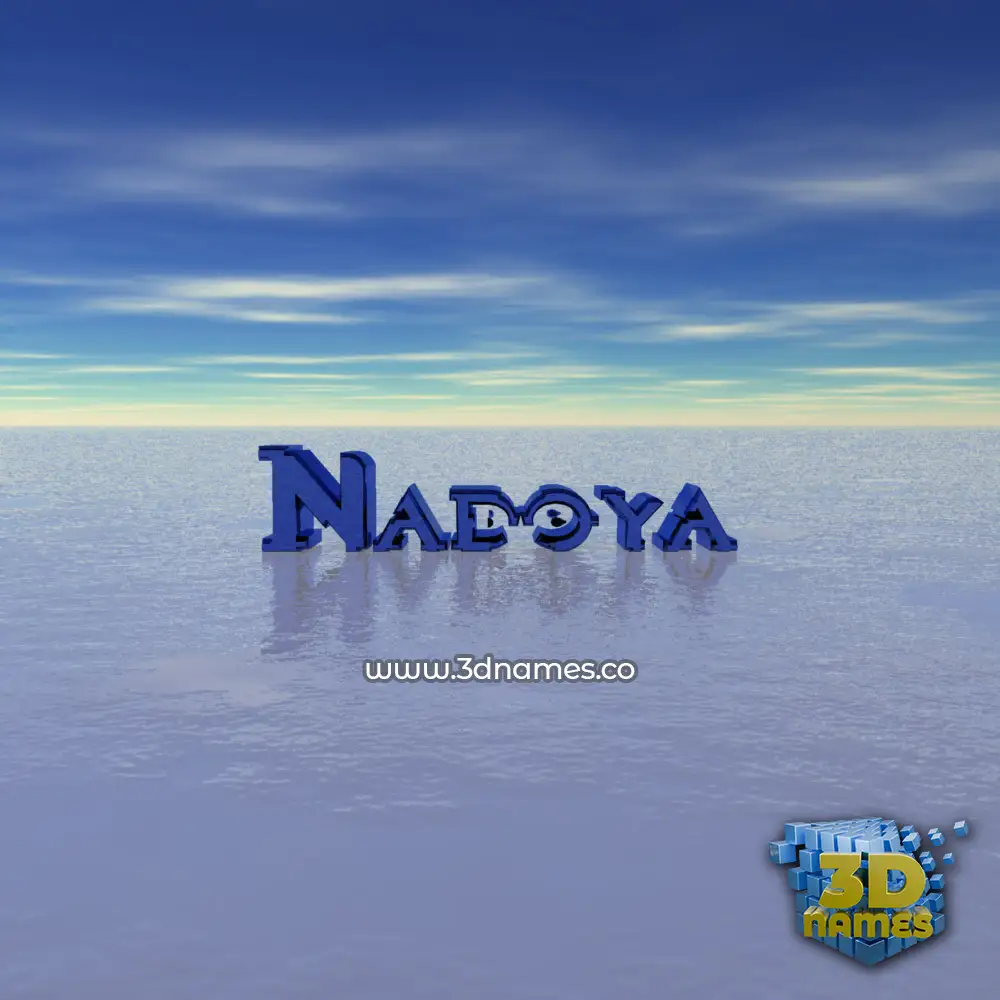 nadoya in Horizon style - 3D name wallpaper