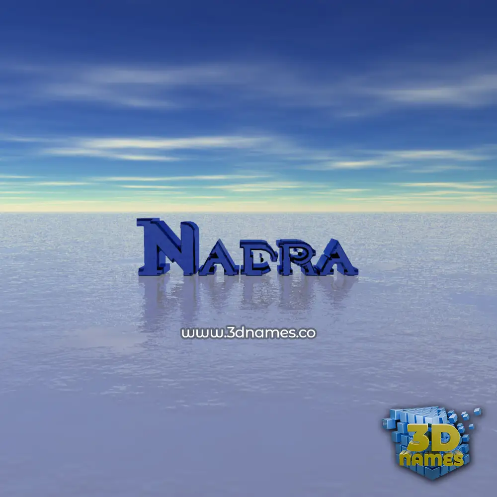 nadra in Horizon style - 3D name wallpaper