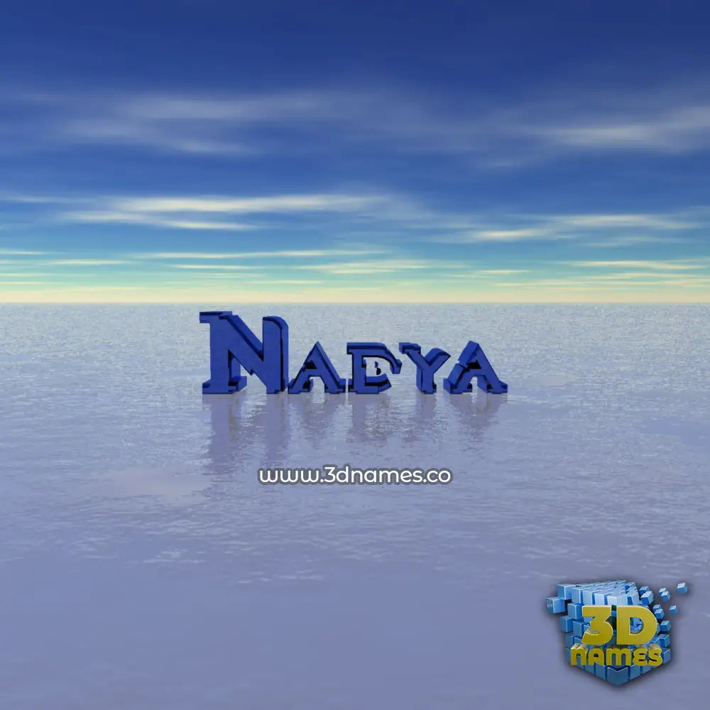 nadya in Horizon style - 3D name wallpaper