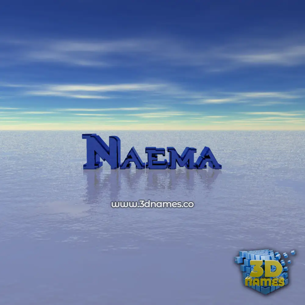naema in Horizon style - 3D name wallpaper